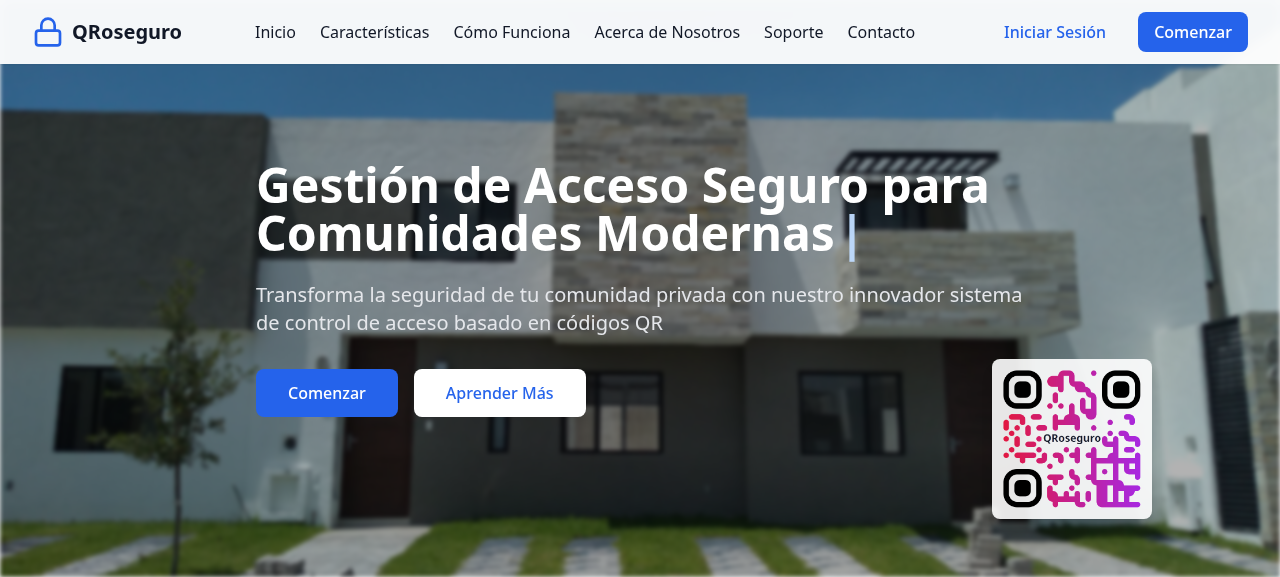 QRO Seguro — vista del sitio